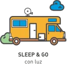 Sleep & go con luz